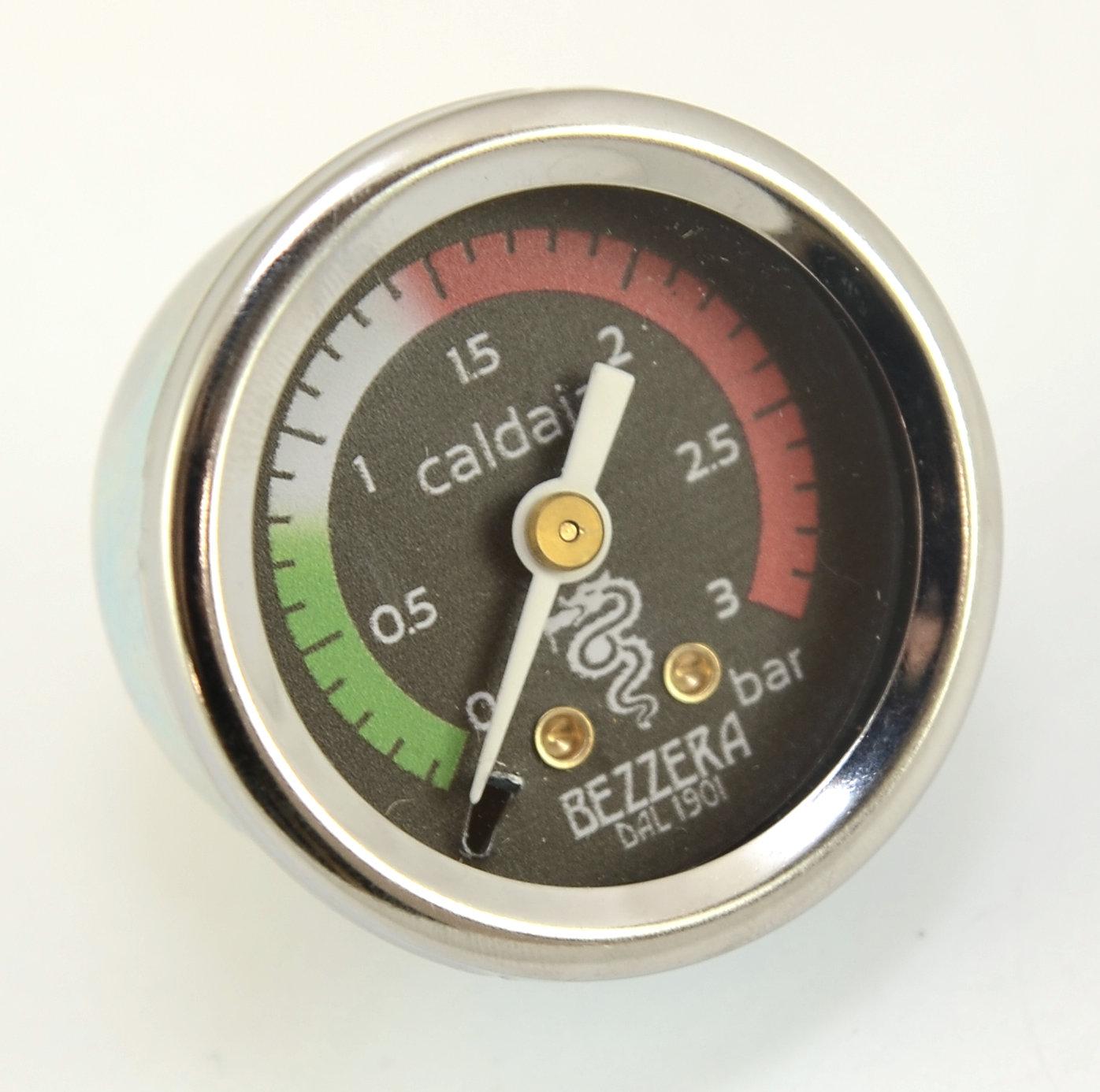 Bezzera Pressure Gauge D40 3Bar Tricolour w/edge