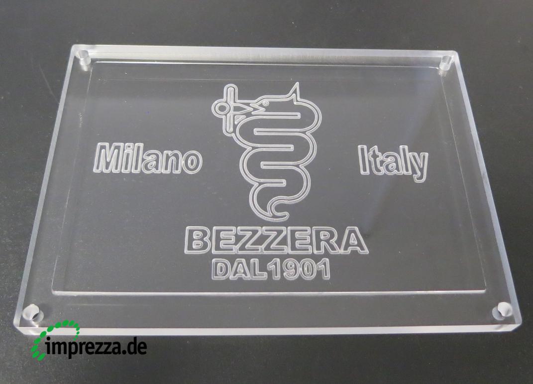 Bezzera Rear Panel Plexiglass Mitica SP.10 Transparent 1