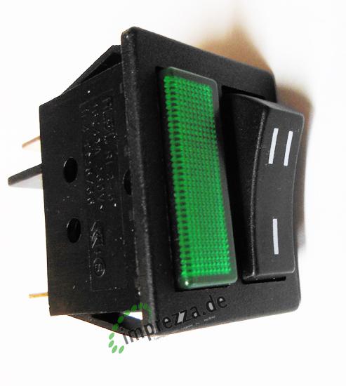 Bezzera Unipolar Switch 250V 16A with Green Lamp 1