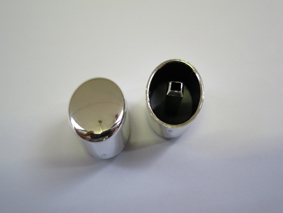LF Verchromte Taste oval 17x12,5mm 1